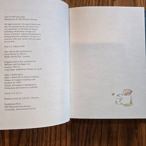 I Saw Esau: The Schoolchild's Pocket Book Maurice Sendak (HC, 1992) - Picture 4 of 8